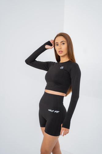 Deluxe Seamless Long Sleeve Crop Top